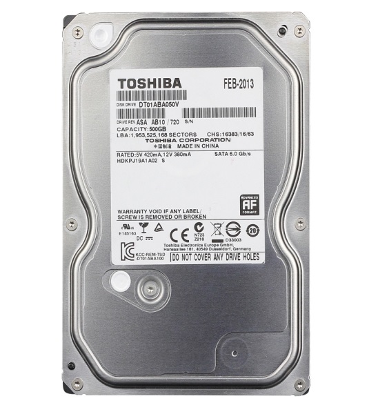 Ổ cứng HDD Toshiba  500Gb SATA3 7200rpm