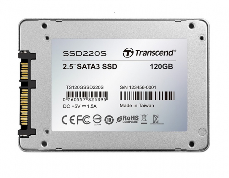 Ổ SSD Transcend SSD220S 120Gb SATA3 (đọc: 550MB/s /ghi: 420MB/s)