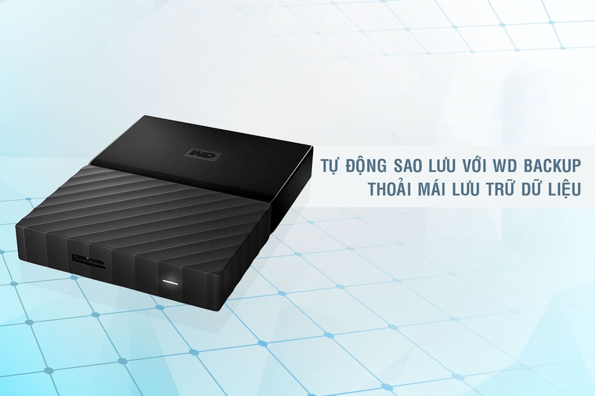 Ổ cứng di động Western Digital My Passport 3Tb USB3.0 New - Đen