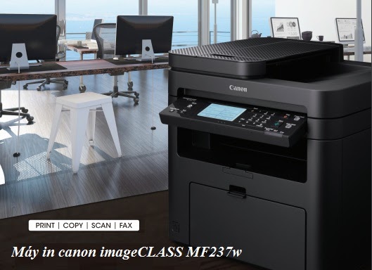 Máy in laser đen trắng canon đa chức năng MF237W (Print wifi/ Copy/ Scan/ fax)