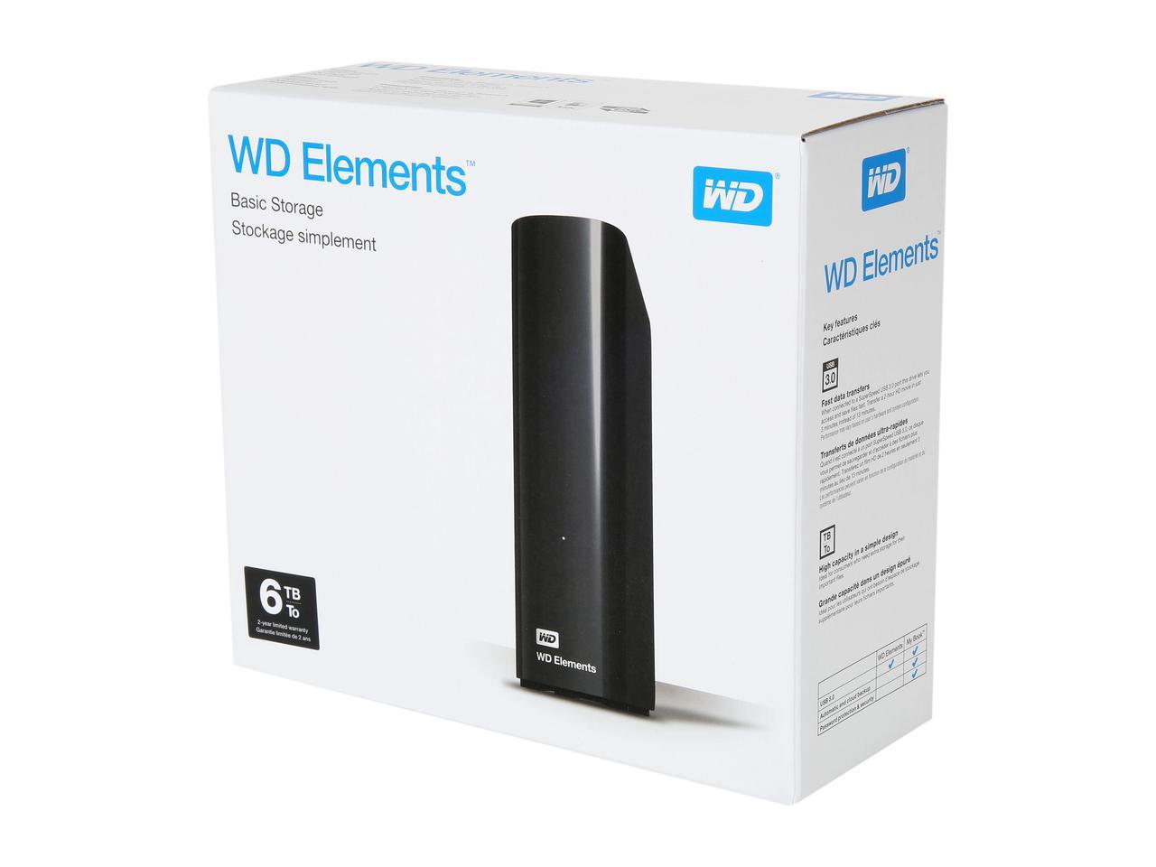 Ổ cứng di động Western Digital Element 6Tb 3.5Inch USB3.0