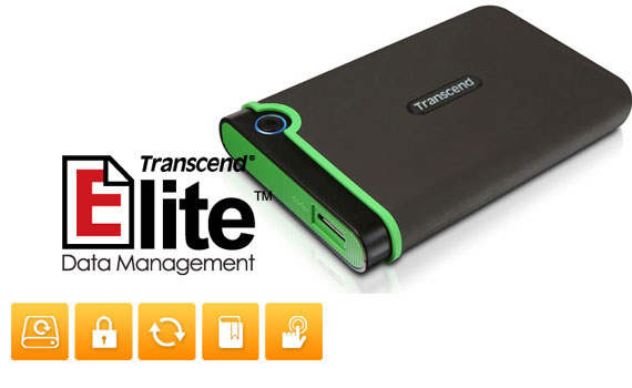 Ổ cứng di động Transcend StoreJet Mobile 25MC 1Tb USB3.0 & Type-C