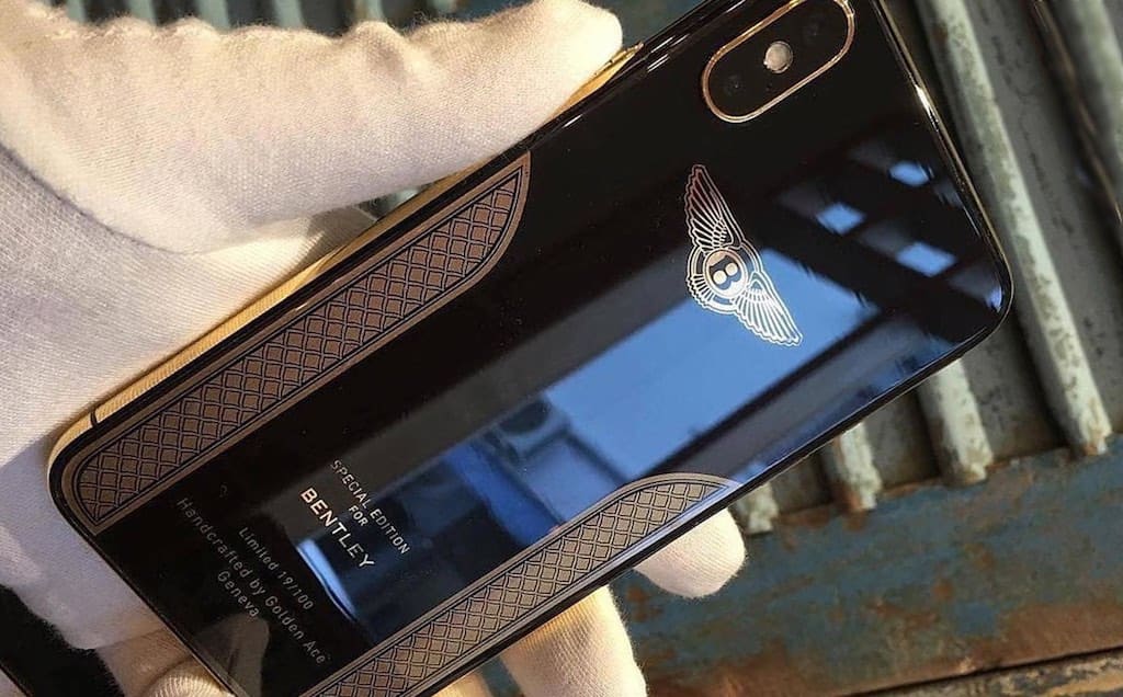 Ngắm nhìn chiếc iPhone X mạ vàng 18K sang trọng kết hợp với hãng siêu xe Bentley