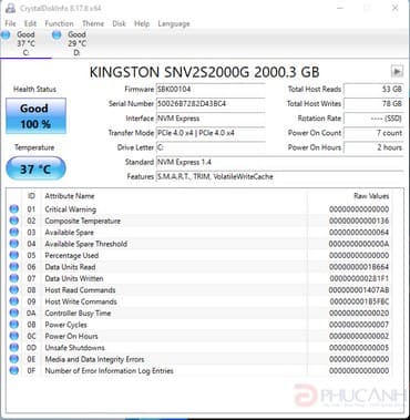 SSD Kingston NV2