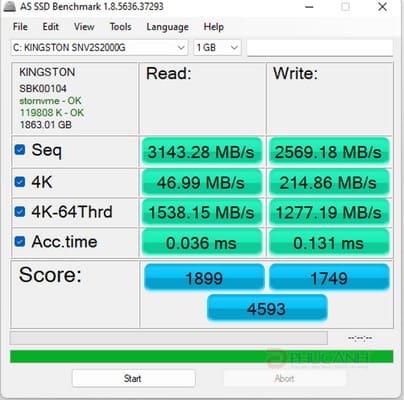 Review SSD Kingston NV2
