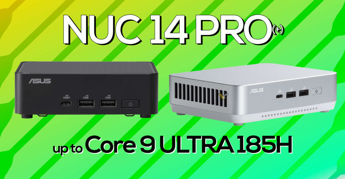 ASUS NUC 14 Pro sẽ có cấu hình lên tới Core Ultra 9 185H