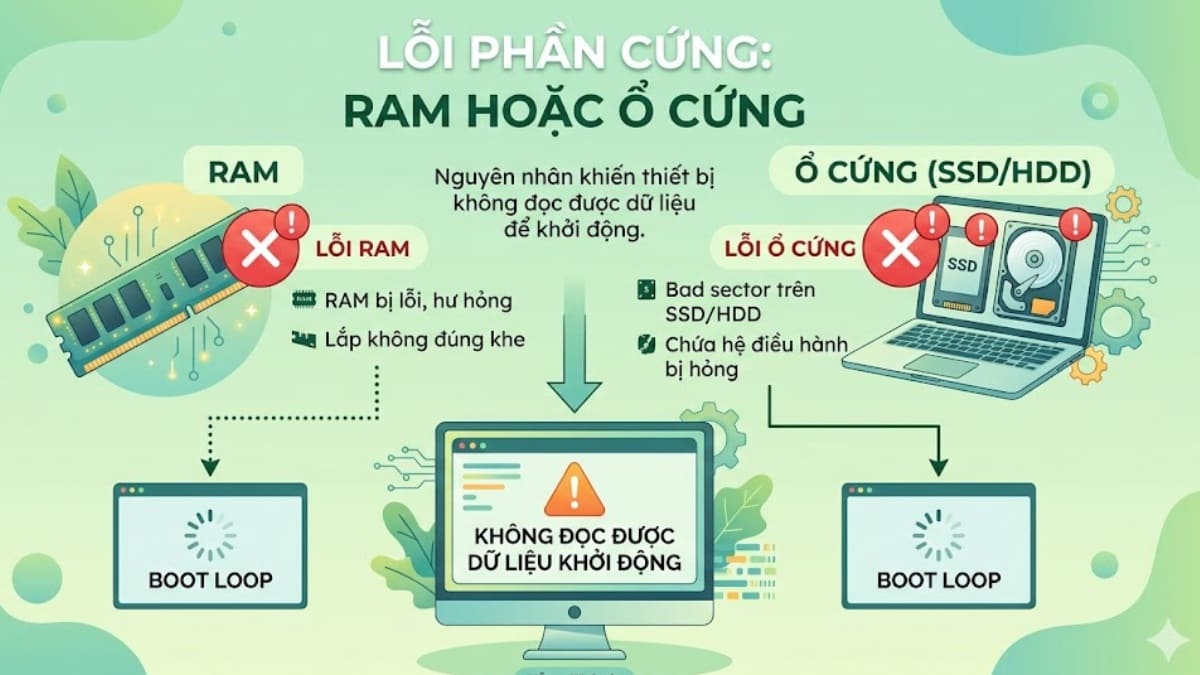 Nguyên nhân gây lỗi boot loop