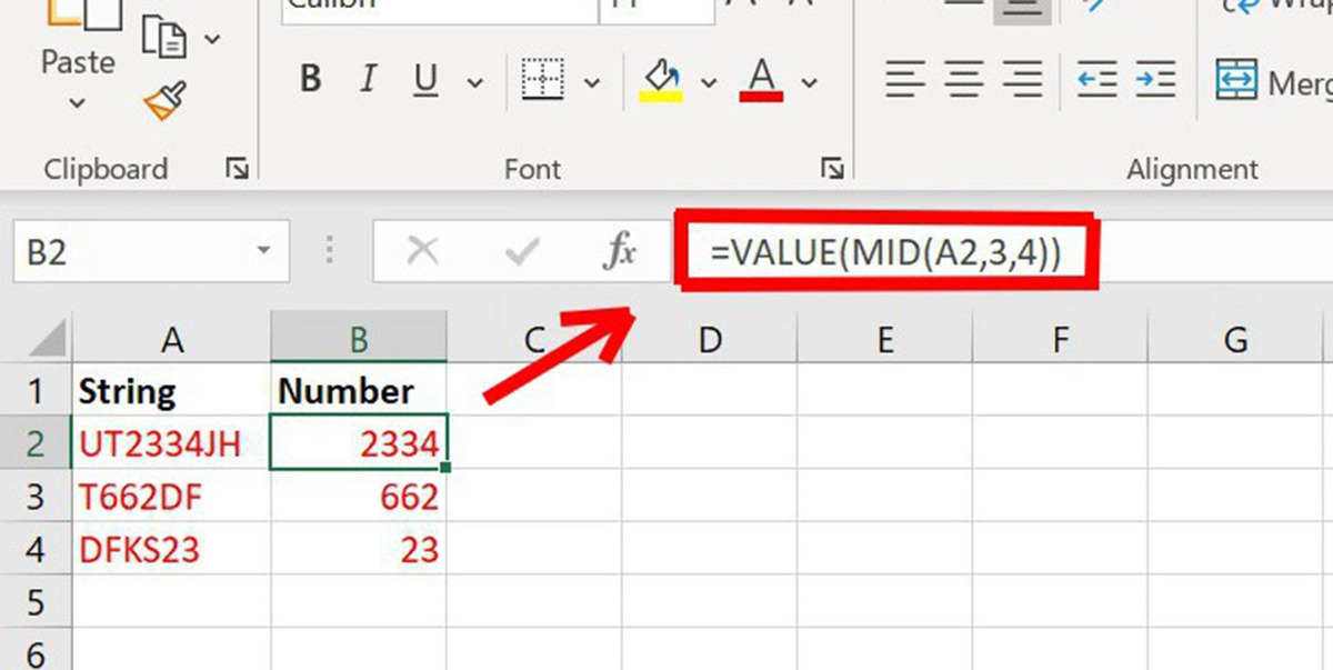 cách dùng hàm VALUE trong Excel