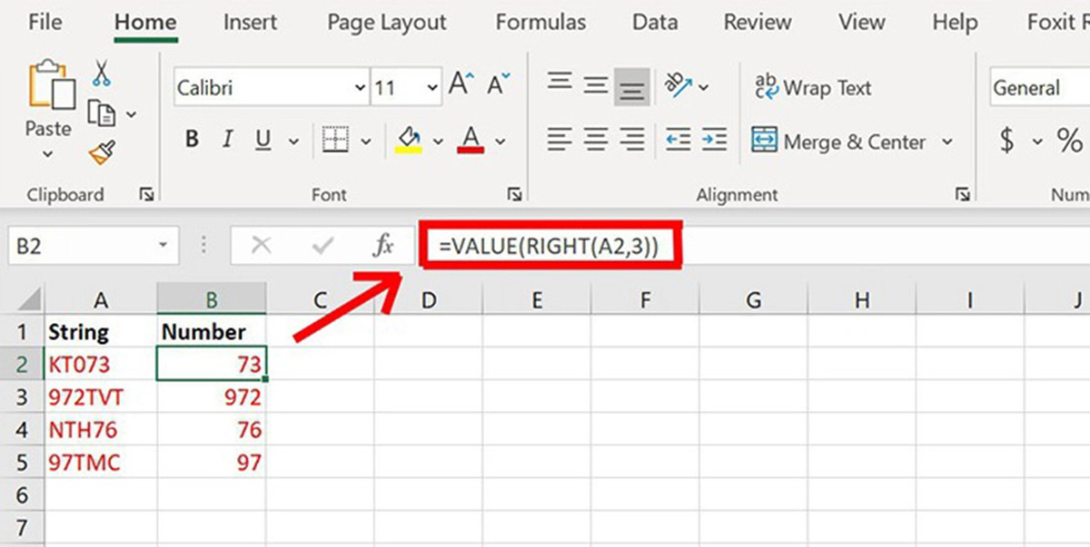 cách dùng hàm VALUE trong Excel