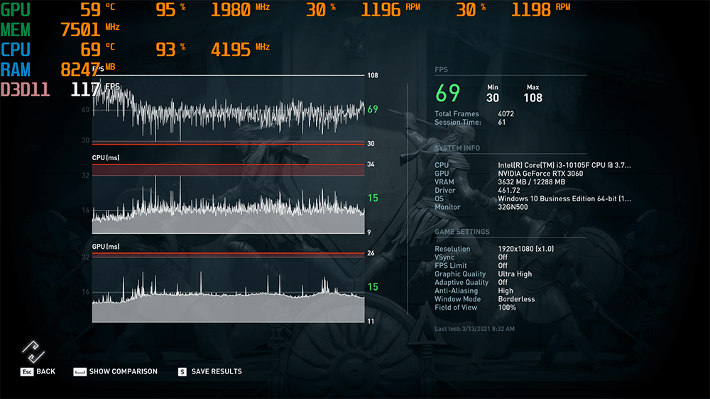 LEADTEK RTX 3060 HURRICANE WHITE EDITION