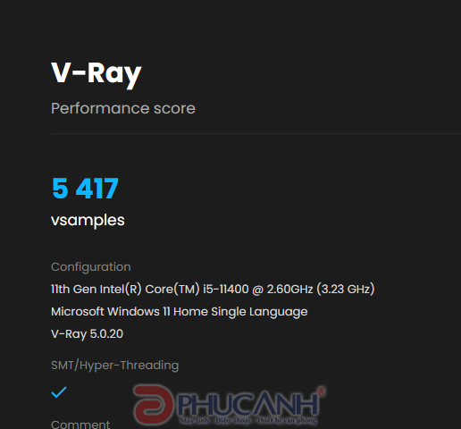 Vray benchmark