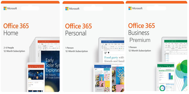 Microsoft Office sử dụng theo năm