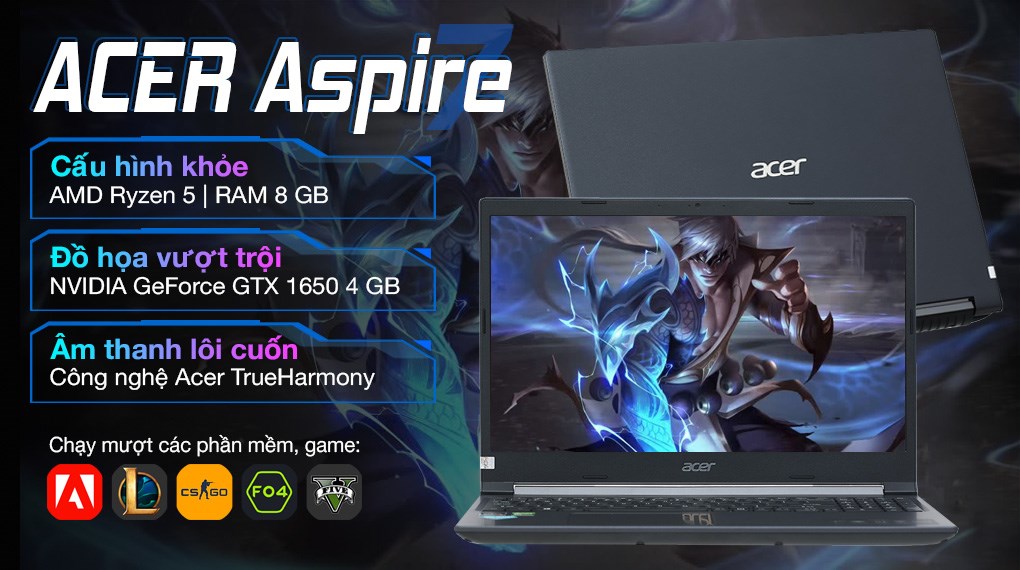 Laptop Acer Gaming Aspire 7 A715 42G R1SB NH.QAYSV.005