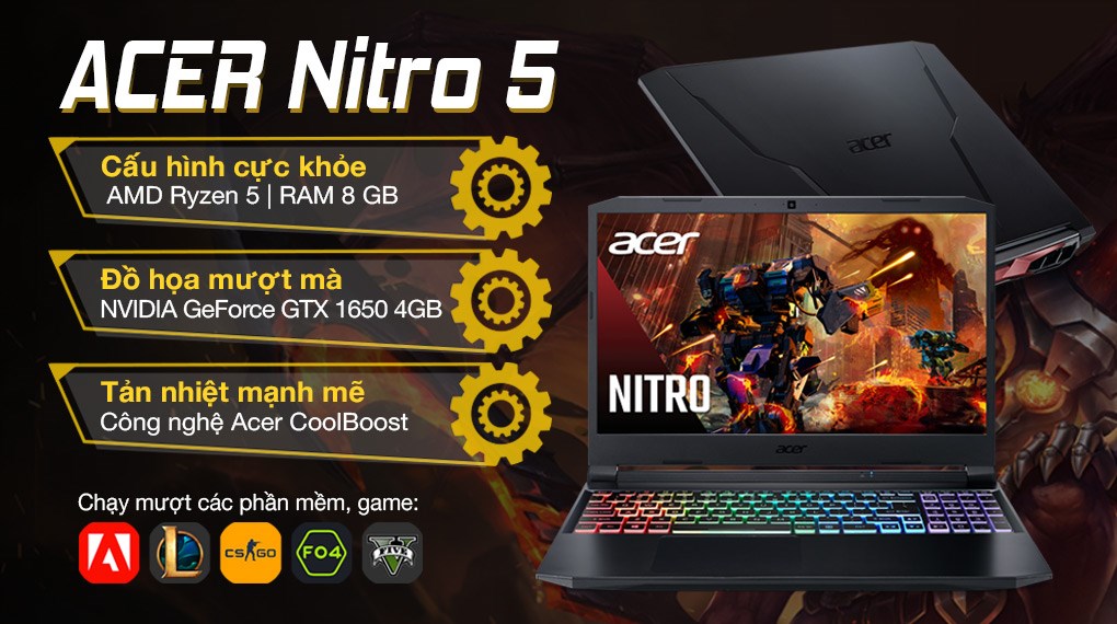 Acer Nitro series AN515 45 R6EV NH.QBMSV.006