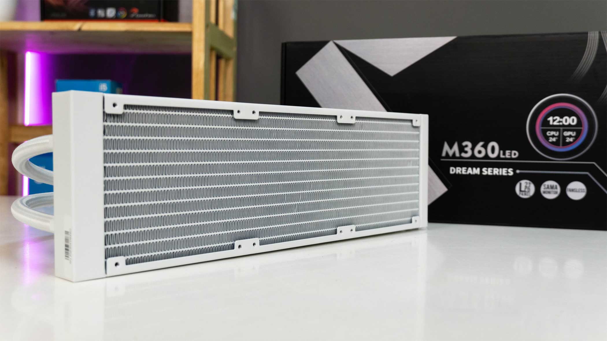 Đánh giá tản nhiệt CPU AlO Sama M360 LED | Màn hình 2.1 inch, phần mềm trực quan 
