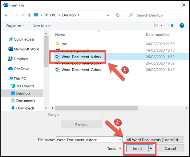 Hướng dẫn bạn cách ghép hai hay nhiều file Word lại với nhau