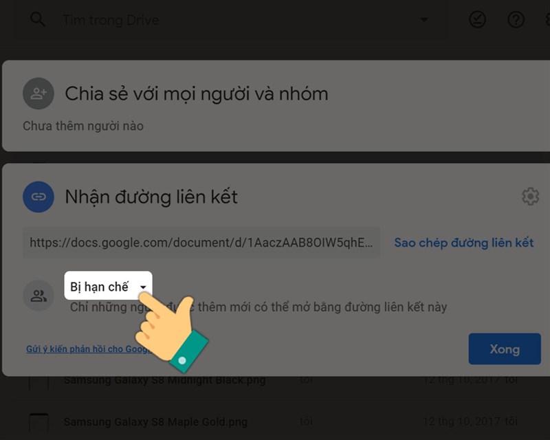 Hướng dẫn cách mở chia sẻ tài liệu trên Google Drive