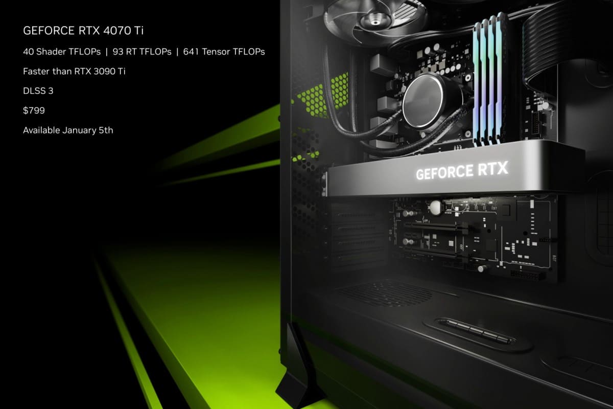 Nvidia RTX 4080 12GB đổi thành 4070 Ti, có sẵn vào ngày 5 tháng 1 với giá $799