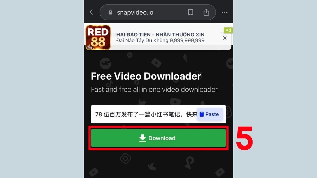 Hướng dẫn chi tiết cách tải video Xiaohongshu 小红书 không logo