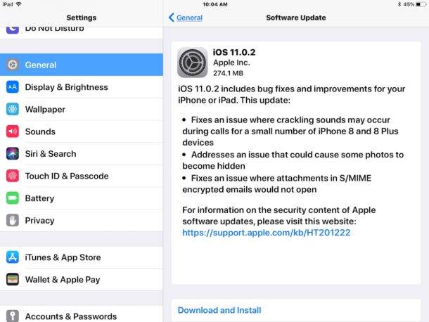 iOS 11.0.2 đã được cập nhật, khắc phục lỗi âm thanh trên iPhone 8
