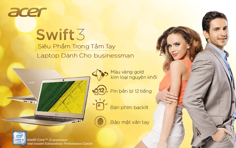 Đánh giá Acer Swift 3: Siêu phẩm sang chảnh, bảo mật cao với cảm biến vân tay