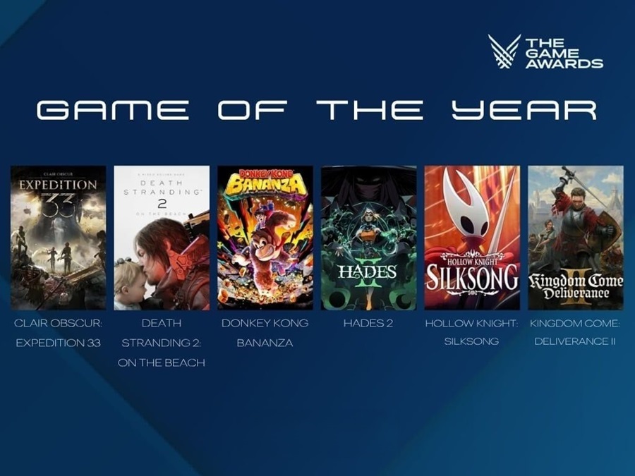GOTY 2025,  trò chơi của năm