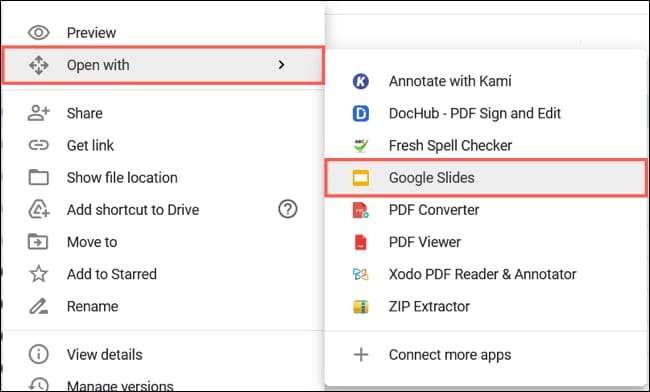 Mở file PowerPoint sang Google Slide bằng cách tải lên Google Drive