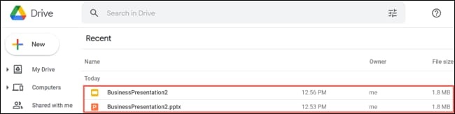 Mở file PowerPoint sang Google Slide bằng cách tải lên Google Drive