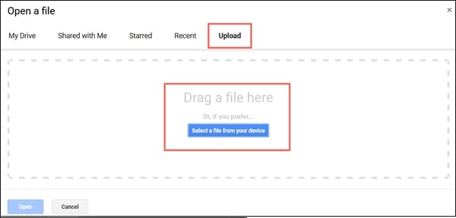 Chuyển file PowerPoint bằng cách import Google Slide