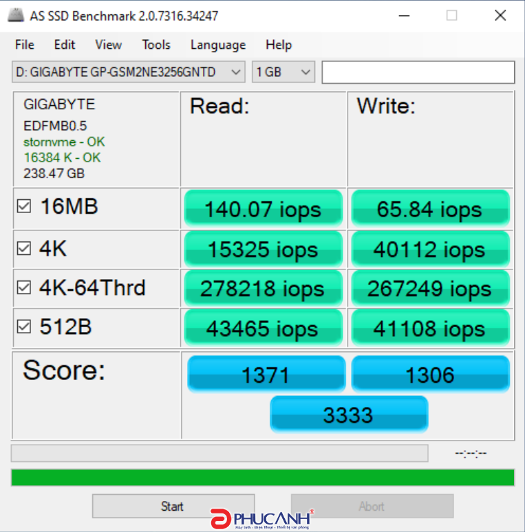 GIGABYTE NVMe SSD