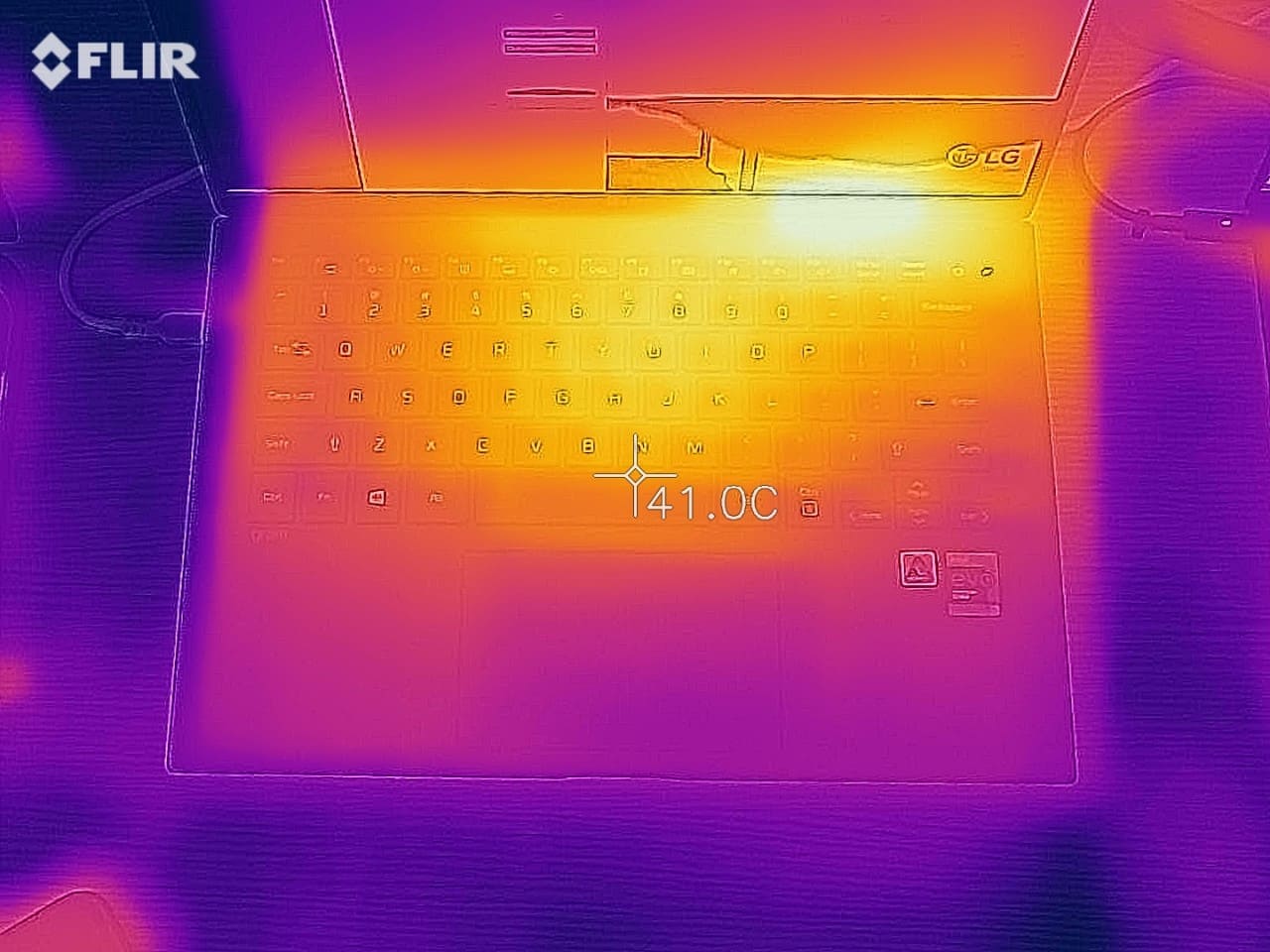 Đánh giá nhiệt độ sử dụng của LG Gram 14Z90P