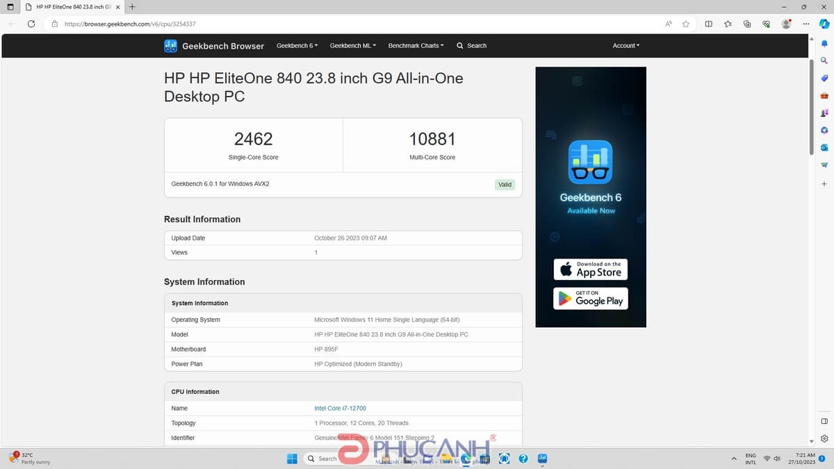hiệu năng HP EliteOne 840 G9