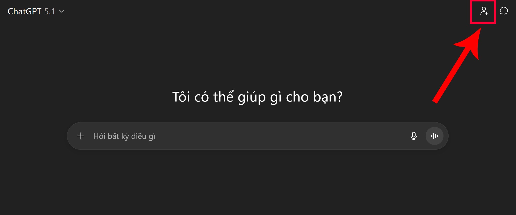 Cách tạo Chat nhóm trên ChatGPT trên máy tính