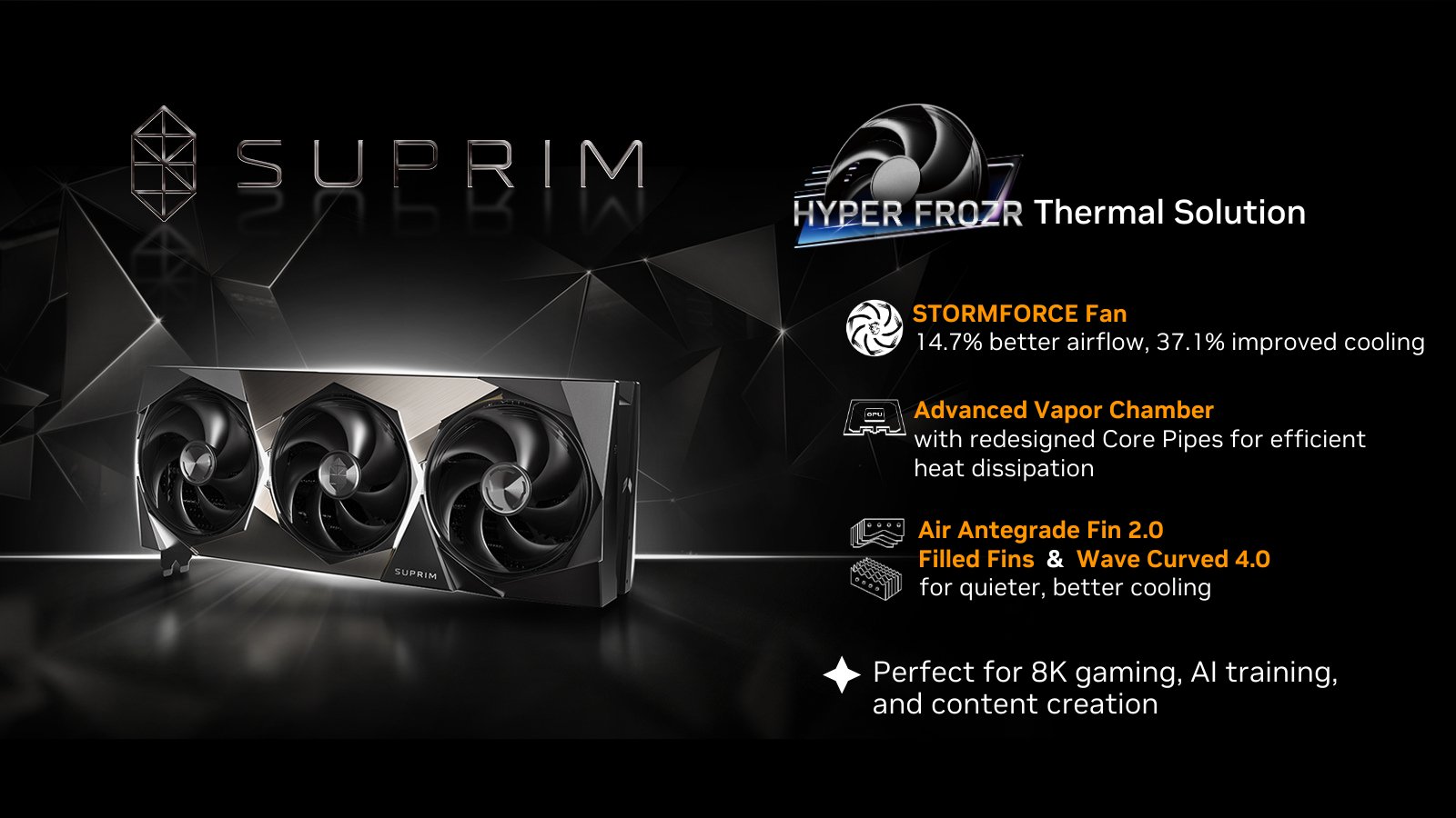 MSI ra mắt GPU GeForce RTX 50 SUPRIM, GAMING, VENTUS và VANGUARD