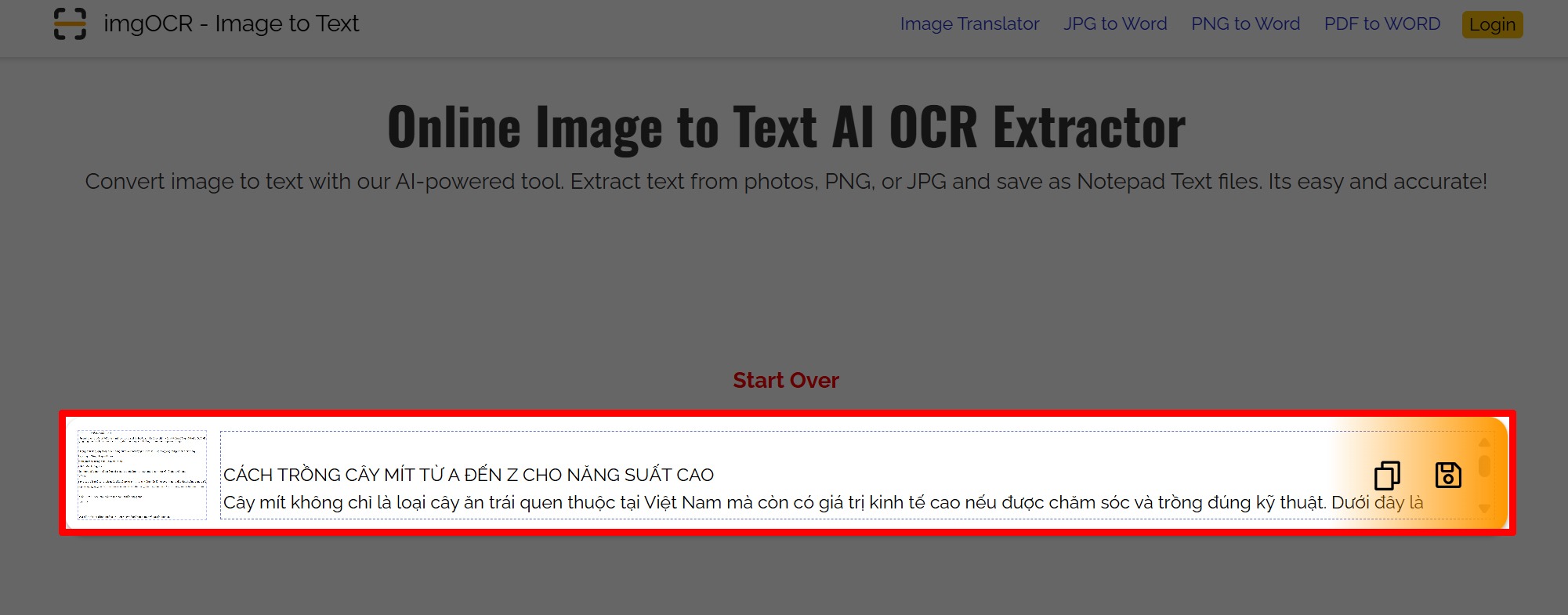 Hướng dẫn cách copy chữ trong ảnh không cần gõ lại bằng AI