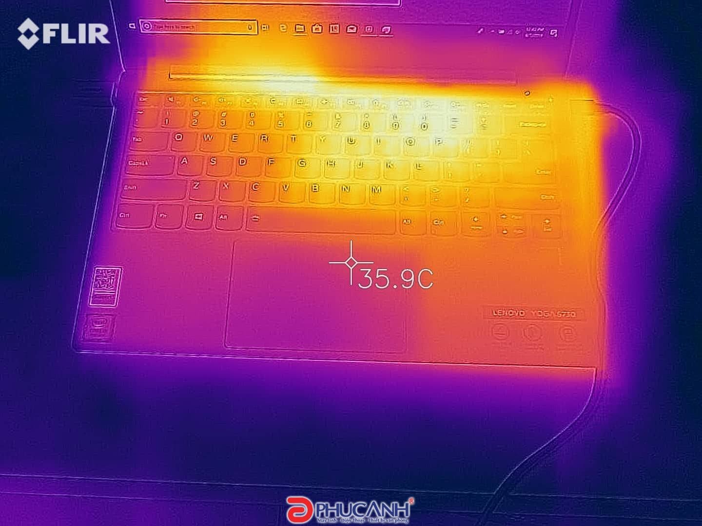 nhiệt độ Lenovo Yoga S730