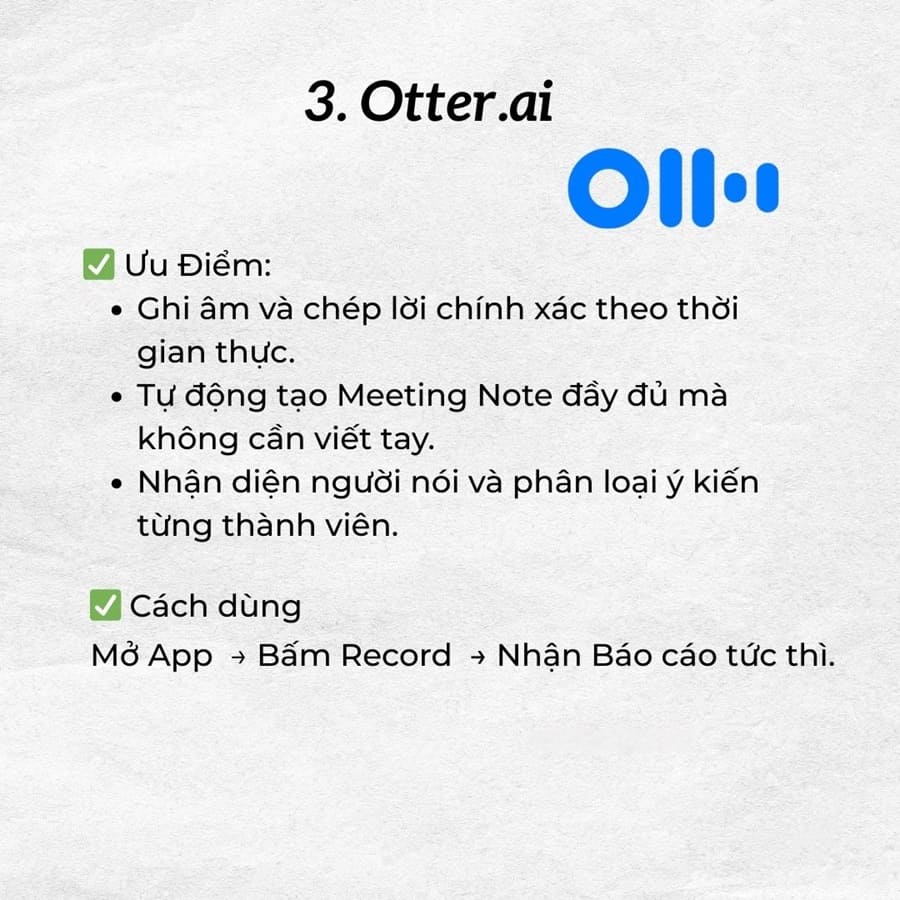 AI ghi âm cuộc họp, AI chép lời, AI tóm tắt họp, Google AI Studio, ghi âm cuộc gọi, trợ lý họp thông minh  TOP 3 AI ghi âm - chép lời - tóm tắt cuộc họp thần tốc