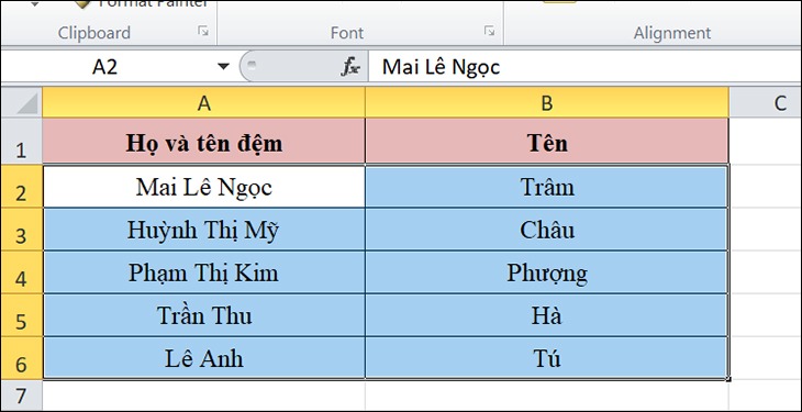 Sử dụng tính năng Merge trong Excel để gộp 2 ô 1
