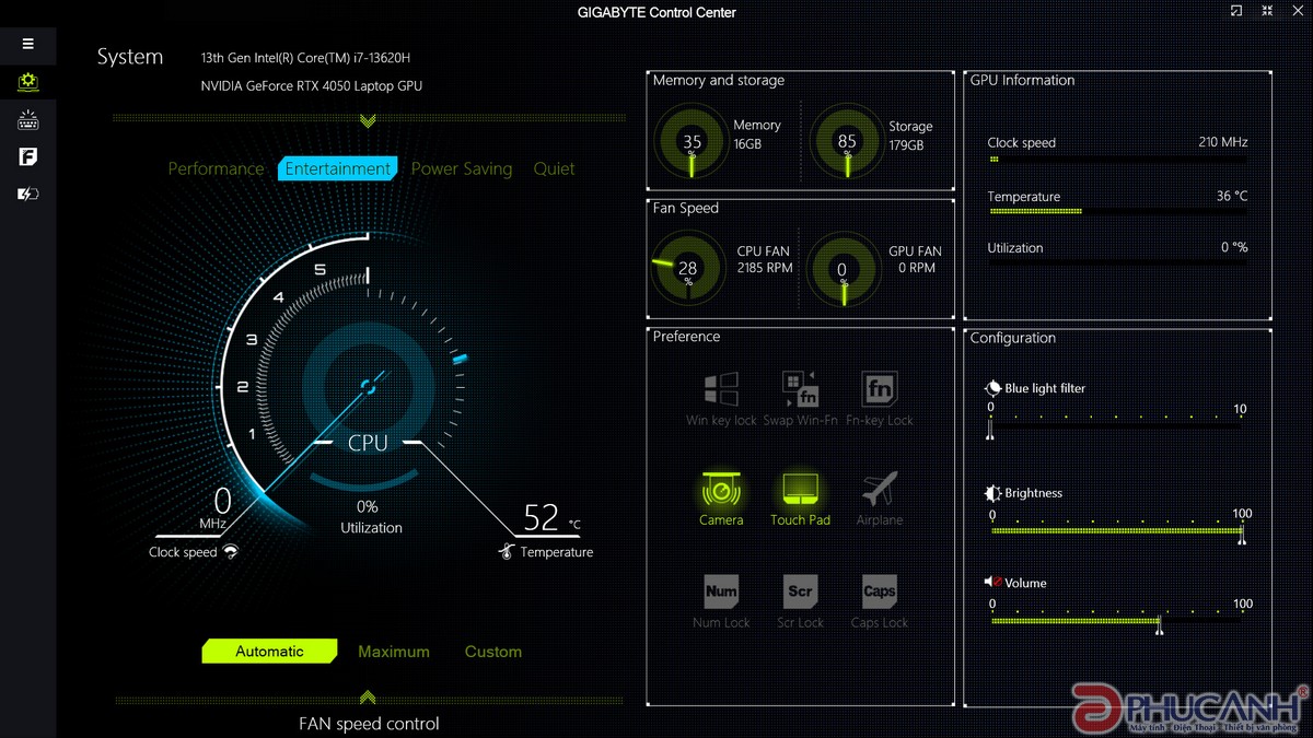 tính năng Laptop Gigabyte Gaming G5 MF5 H2VN353SH
