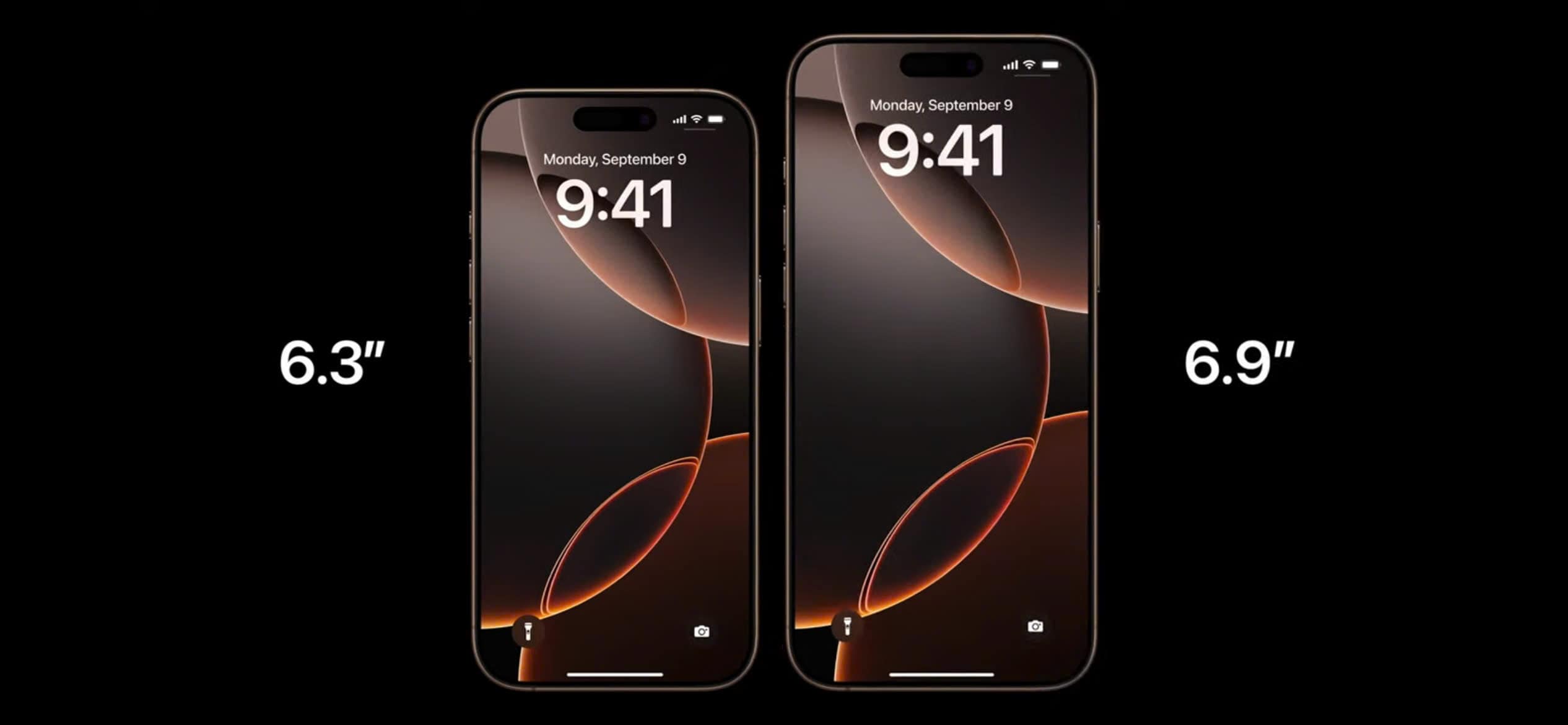 iPhone 16 Pro và iPhone 16 Pro Max sở hữu màn hình lớn nhất từ trước đến nay