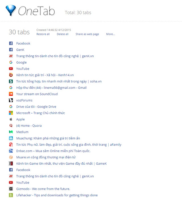 mở nhiều tab trên chrome, firefox