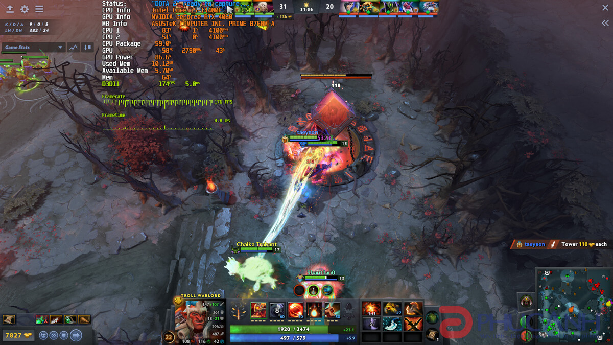Hiệu năng chơi game PCPA G39