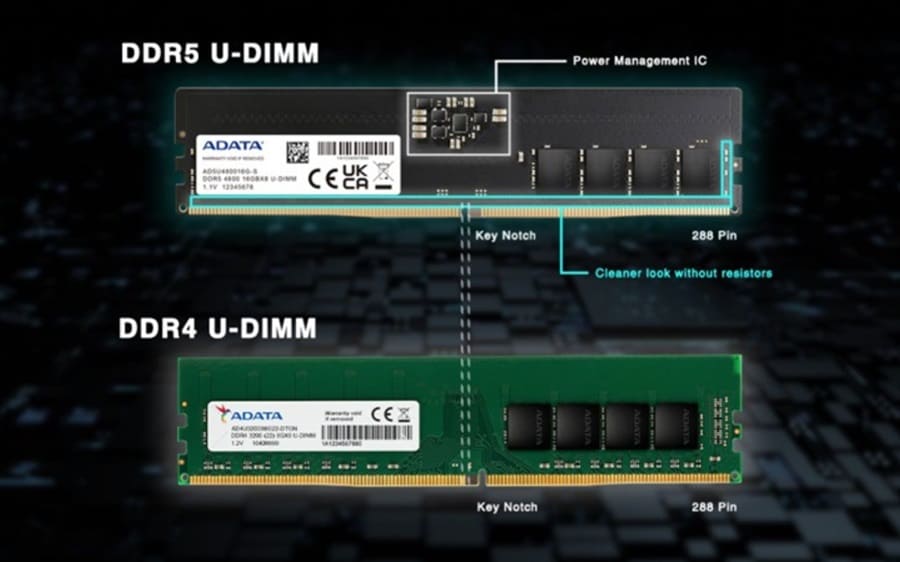 RAM laptop và RAM PC khác nhau