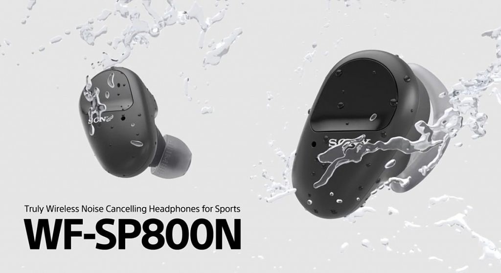 Sony ra mắt tai nghe không dây, kháng nước WF-SP800N
