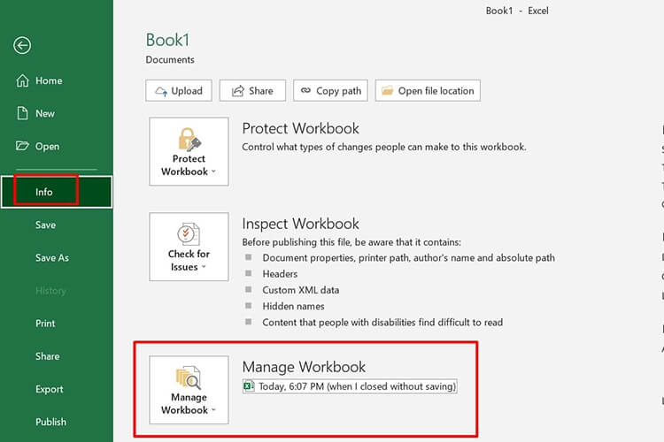 cách lấy lại file Excel chưa kịp lưu với tính năng AutoSave và AutoRecover