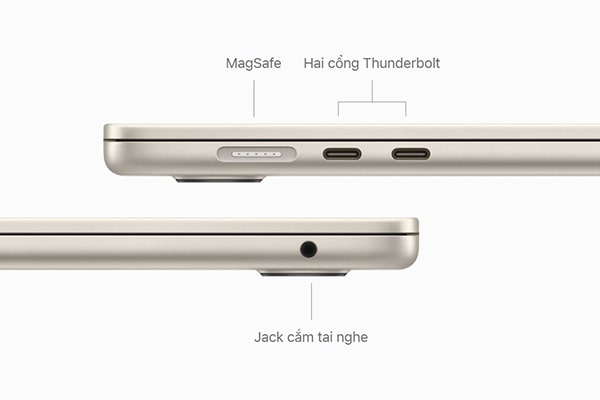 Macbook Air M3 nâng hiệu năng - vẫn mỏng nhẹ như cũ