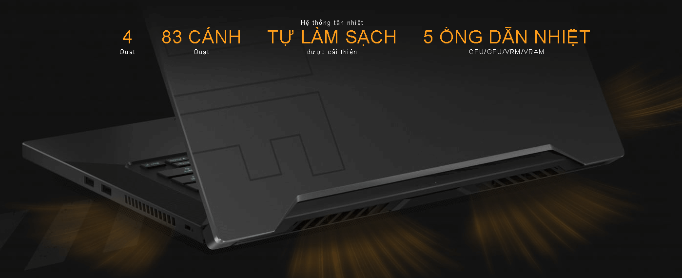 tính năng trên Laptop Asus TUF Dash F15 