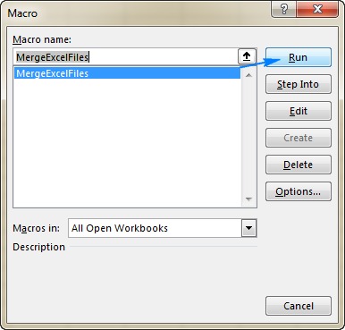 gộp nhiều file Excel thành 1 file