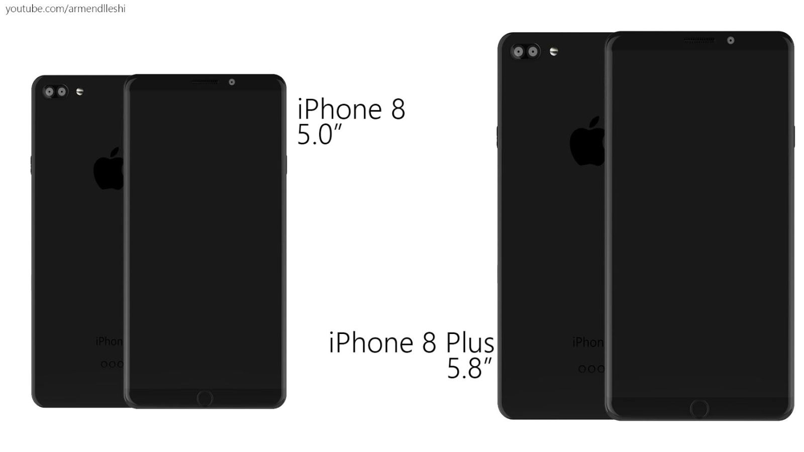 Đẹp mê mẩn với bản thiết kế mới của iPhone 8 và iPhone 8 Plus
