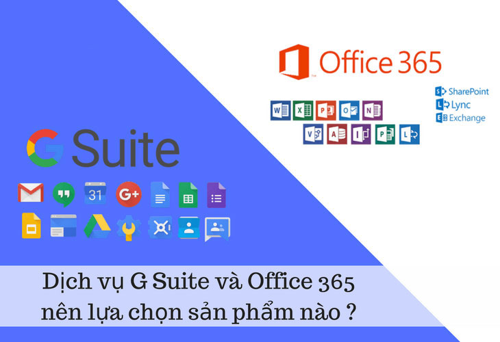 Phần mềm Microsoft Office 365 với G Suite